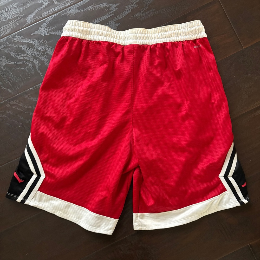 Jordan Jumpman Red Black & White Basketball Shorts - Picture 11 of 13